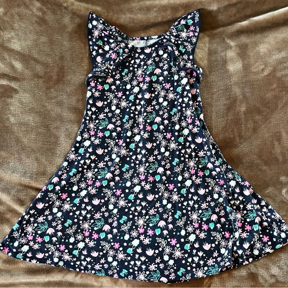 Jumping Beans Navy Floral Kids Dress